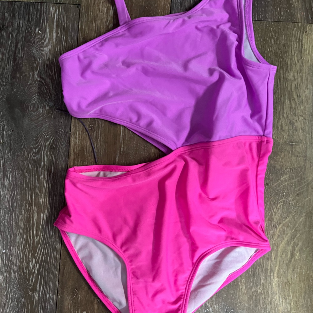 Cat & Jack Light Pink and Purple Swimwear